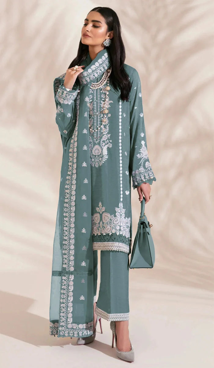 Fox Georgette Embroidered Pakistani Suit