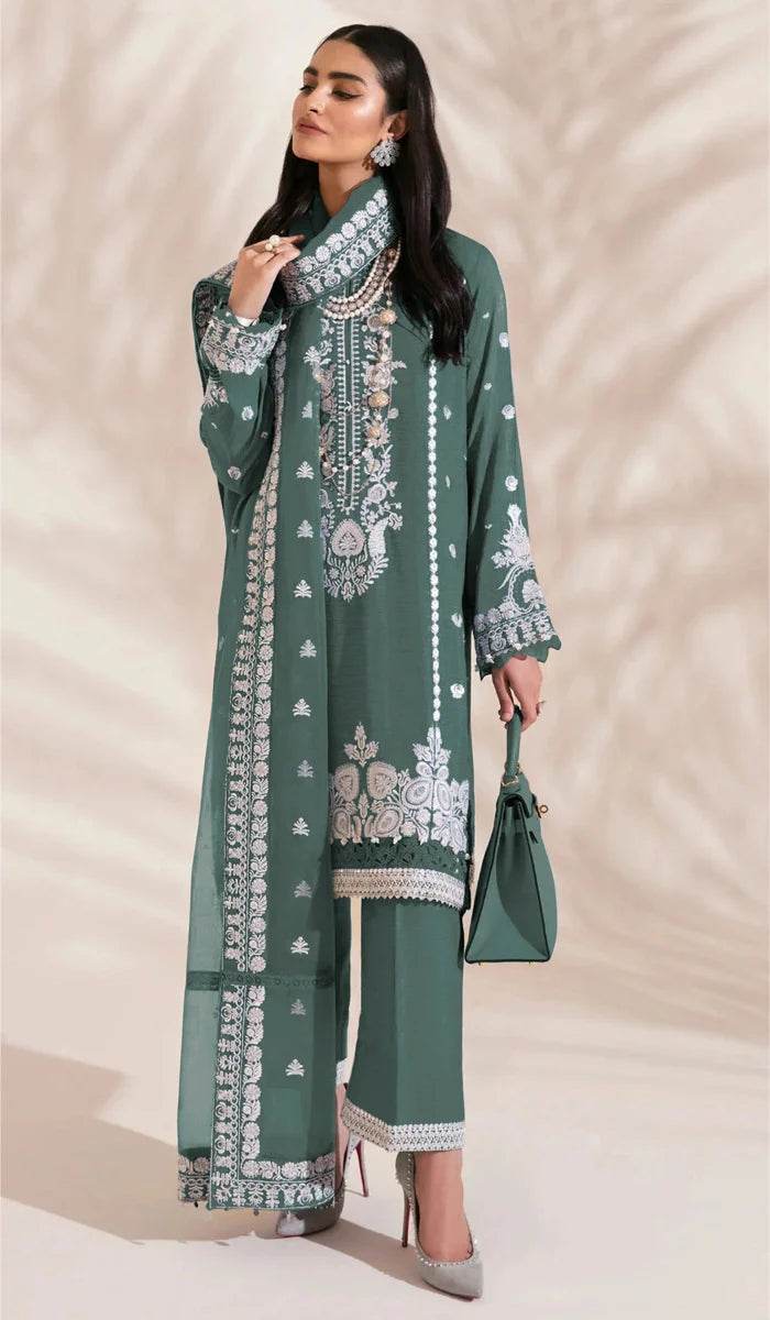 Fox Georgette Embroidered Pakistani Suit