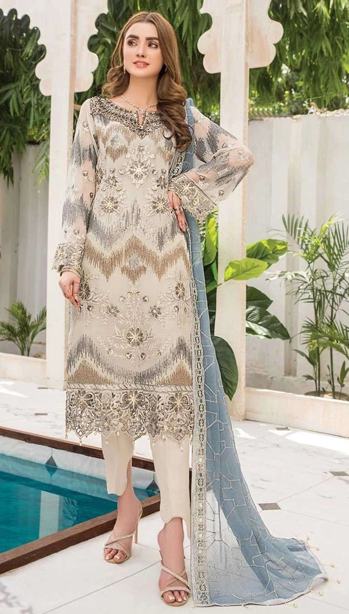 Designer Georgette With Embroidery Sequence Work Pakistani Suit