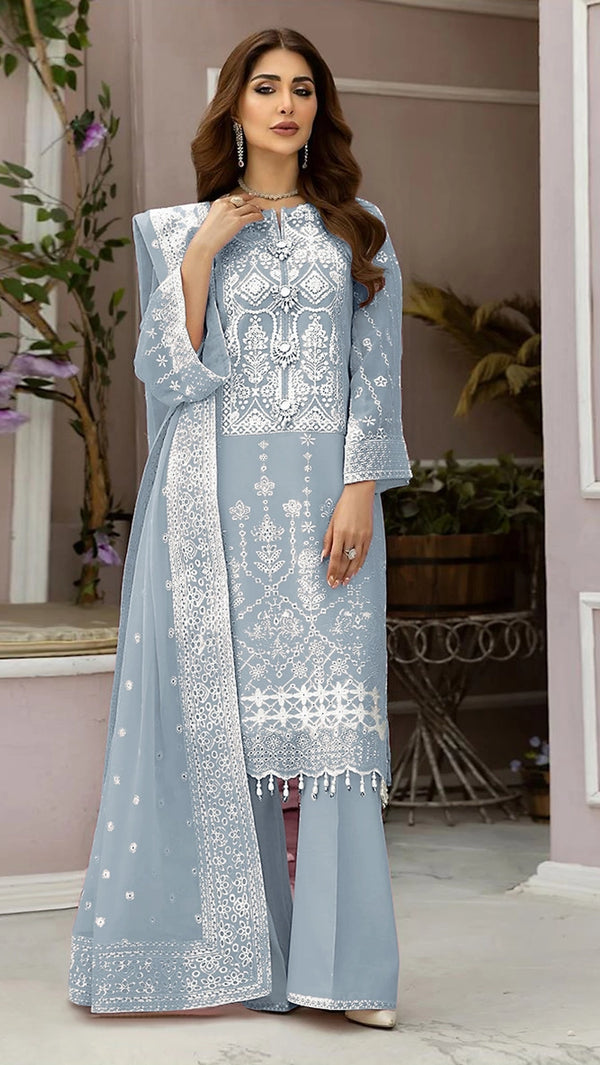 Organza Pakistani Salwar Suit For Women With Dupatta