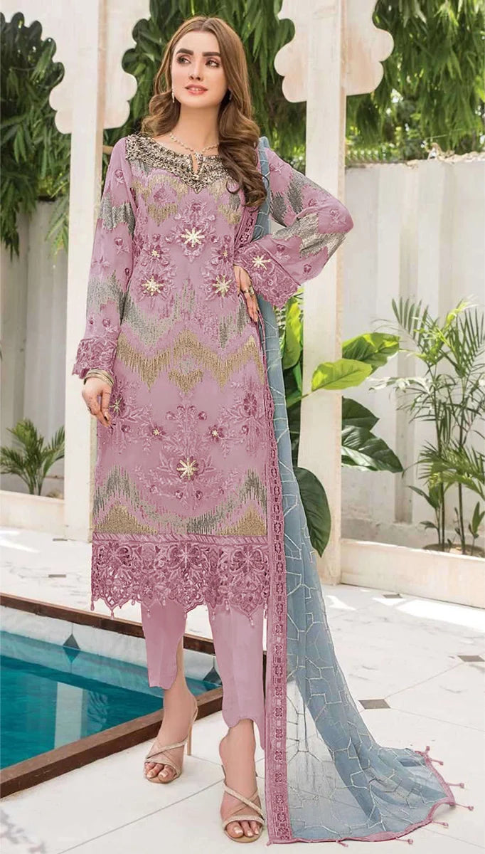 Designer Georgette With Embroidery Sequence Work Pakistani Suit