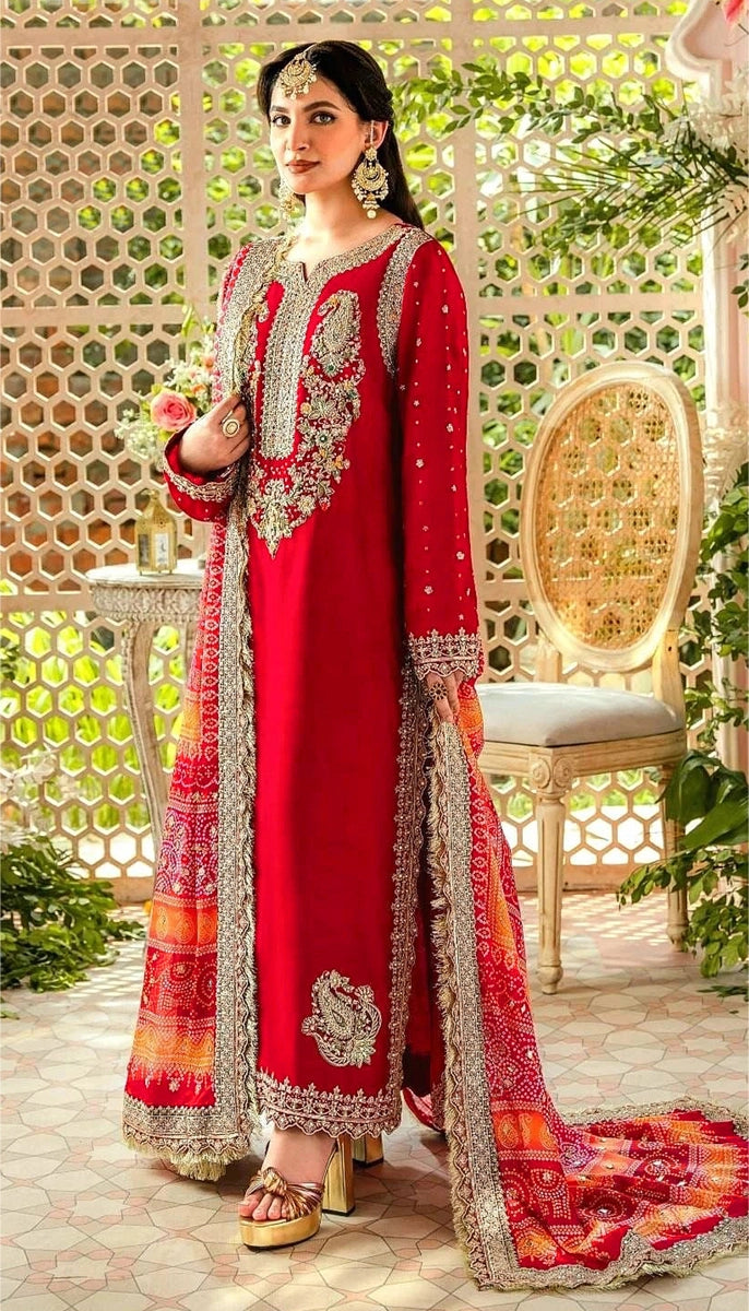 Georgette Embroidery Sequence Work Partywear Pakistani Suit