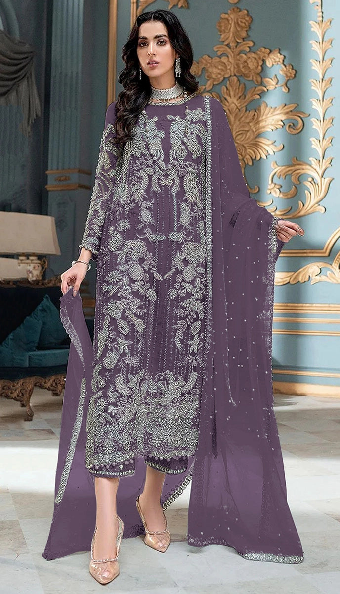 Georgette Embroidery Work Partywear Pakistani Salwar Suit